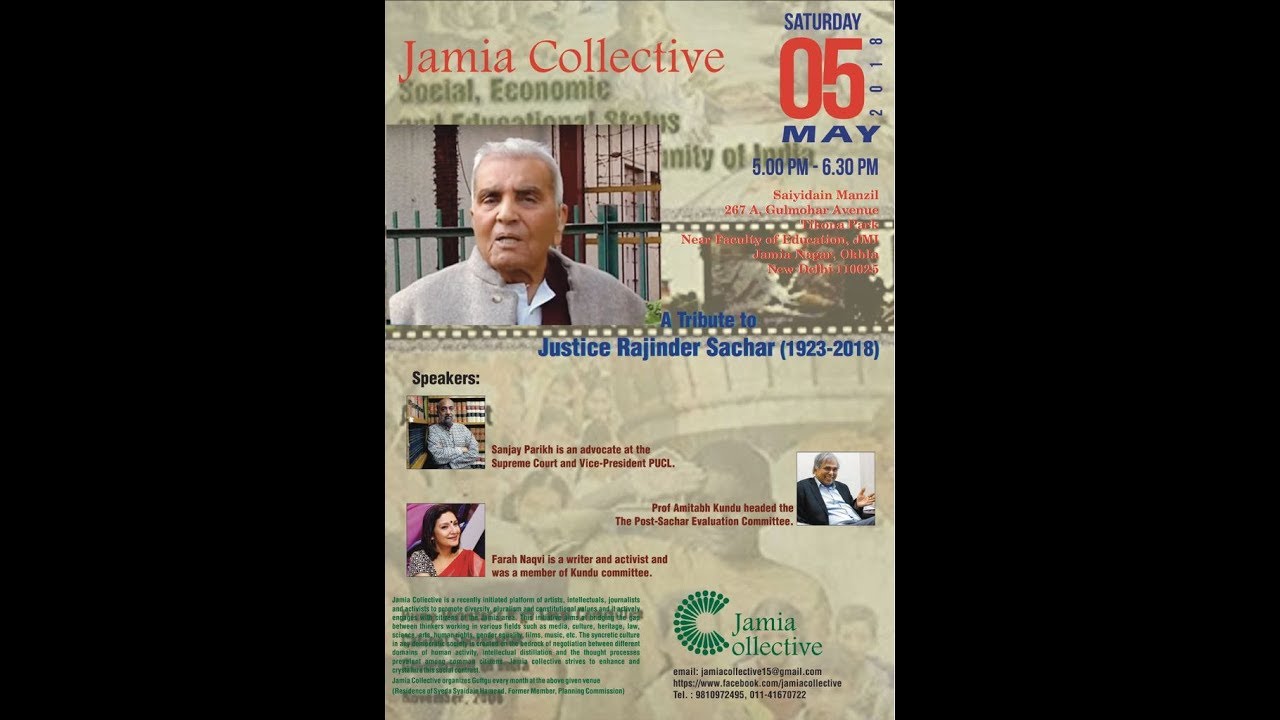 A Tribute to Justice Rajinder Sachar