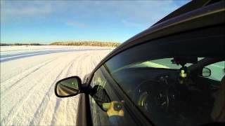 Robot driving on snow - path following