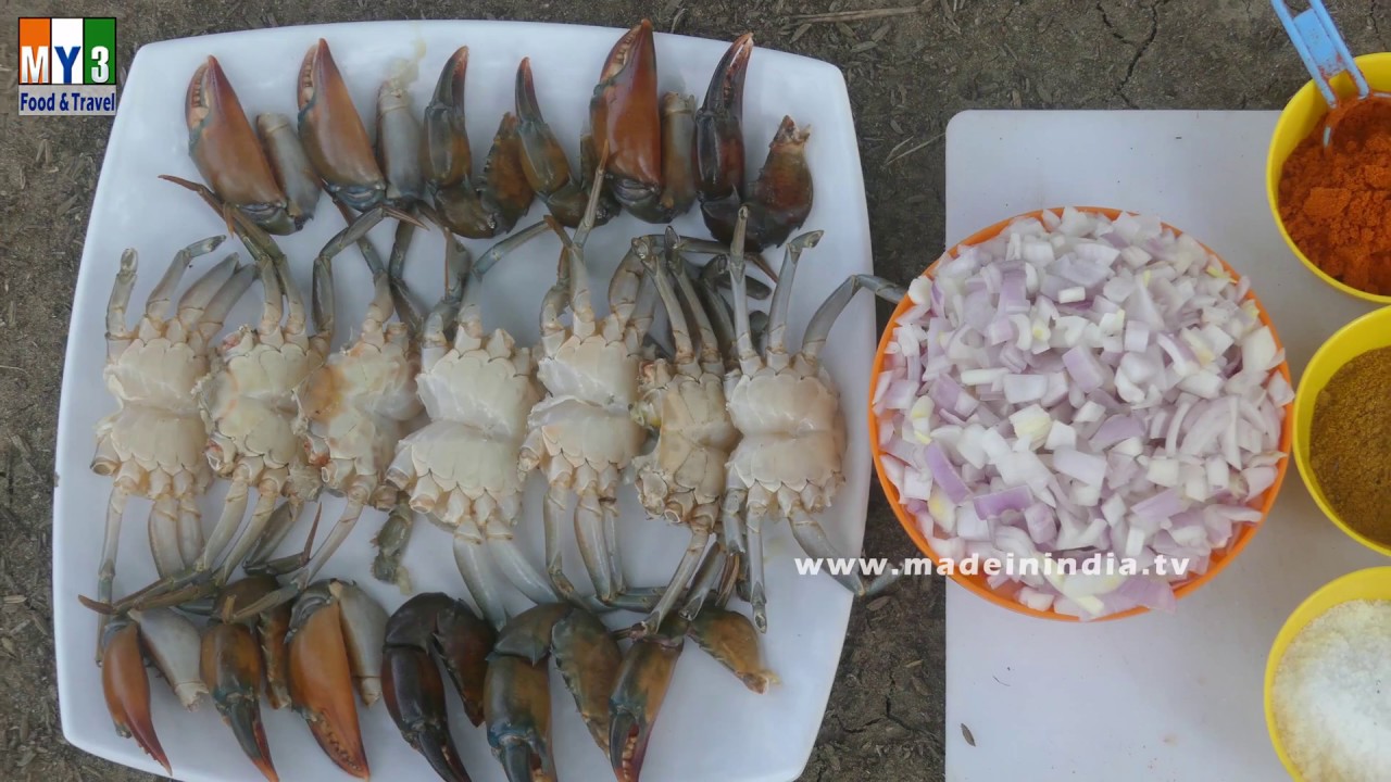 How to Make Peethala Pulusu in South Indian Village Style | Crab cooked in Tamarind Sauce | STREET FOOD