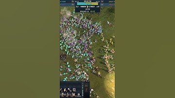 AOE4 Battlegrounds Team game: big army clashes! #aoe4 #gaming #games