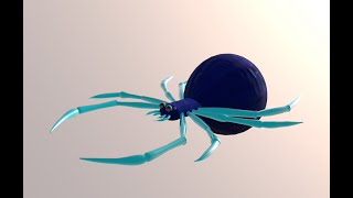 The creation of spider, in Cinema 4D tutorial