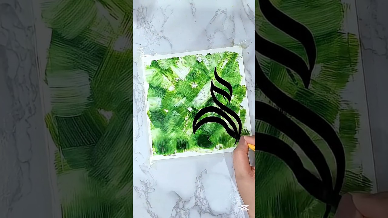 say SubhanaALLAH ✨ Muhammad saw arabic calligraphy #shorts #fyp