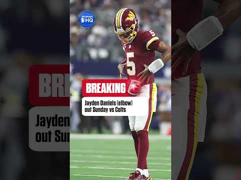 Jayden Daniels has been ruled out for Sunday’s game vs the Colts #nfl  #commanders  #hqsocial