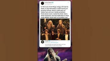 Real Feet, Real Faces 👣 — The Practical Magic of The Lord of the Rings! ⚔️✨ #LOTR #BehindTheScenes