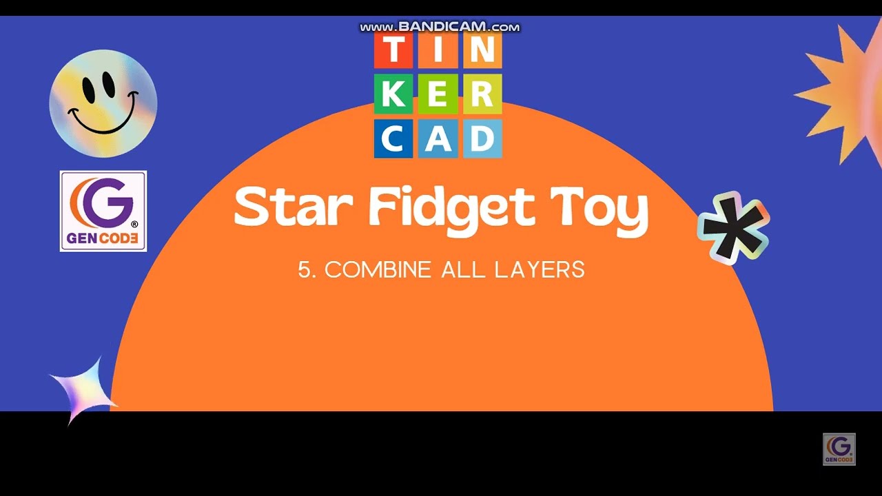 Tinkercad Star Fidget Toy 5 Combine all layers