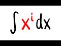 Integral of x^i