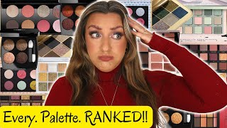 RANKING EVERY EYESHADOW PALETTE FROM 2022 | Best & Worst!