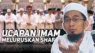 MAKSUD UCAPAN IMAM 'ISTAWU ISTAQIMU' - Ustadz Adi Hidayat LC MA