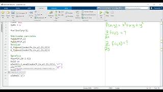 Derivadas Parciales: Matlab