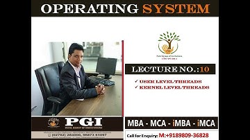 User Level Threads & Kernel Level Threads