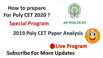 AP Polytechnic 2020 // 2019 Question Paper Analysis in Telugu