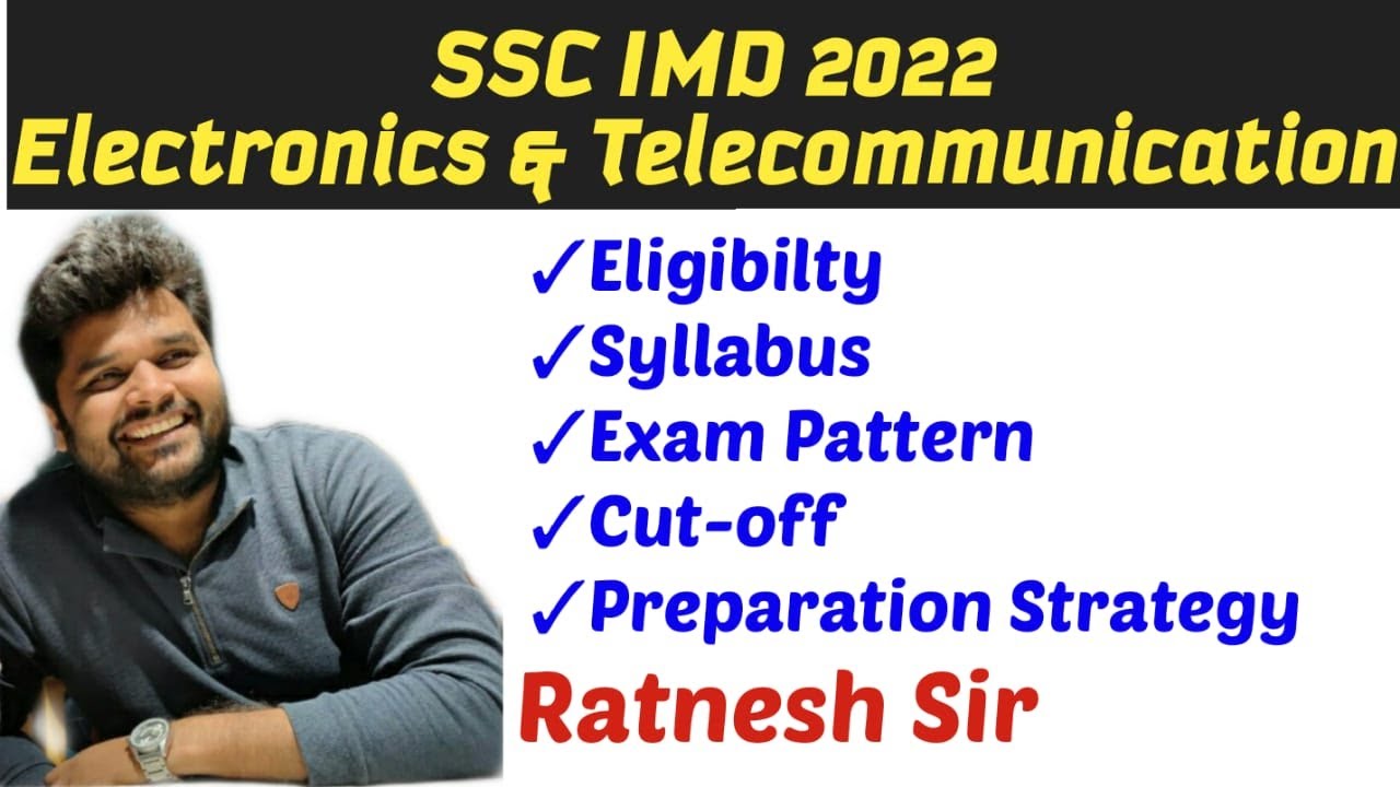 SSC IMD Scientific Assistant 2022 ||Eligibility, Qualification, Exam Form, Exam Date By Ratnesh Sir