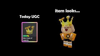 Free Limited UGC🔔Nike Crown of Legends🔔