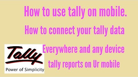 Tally erp9 release 6.6.2 reports from everywhere on any device
