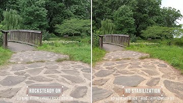 DJI Osmo Action RockSteady On vs Off