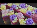 Rose garden  cold process soap making