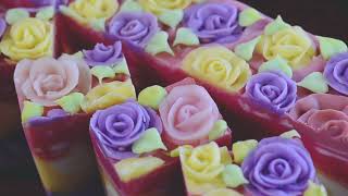 Rose Garden 🌹 Cold Process Soap Making