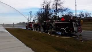 6v92 Detroit Diesel Fire engine 34-1 pumping by 6v92 white 1,841 views 7 years ago 23 seconds