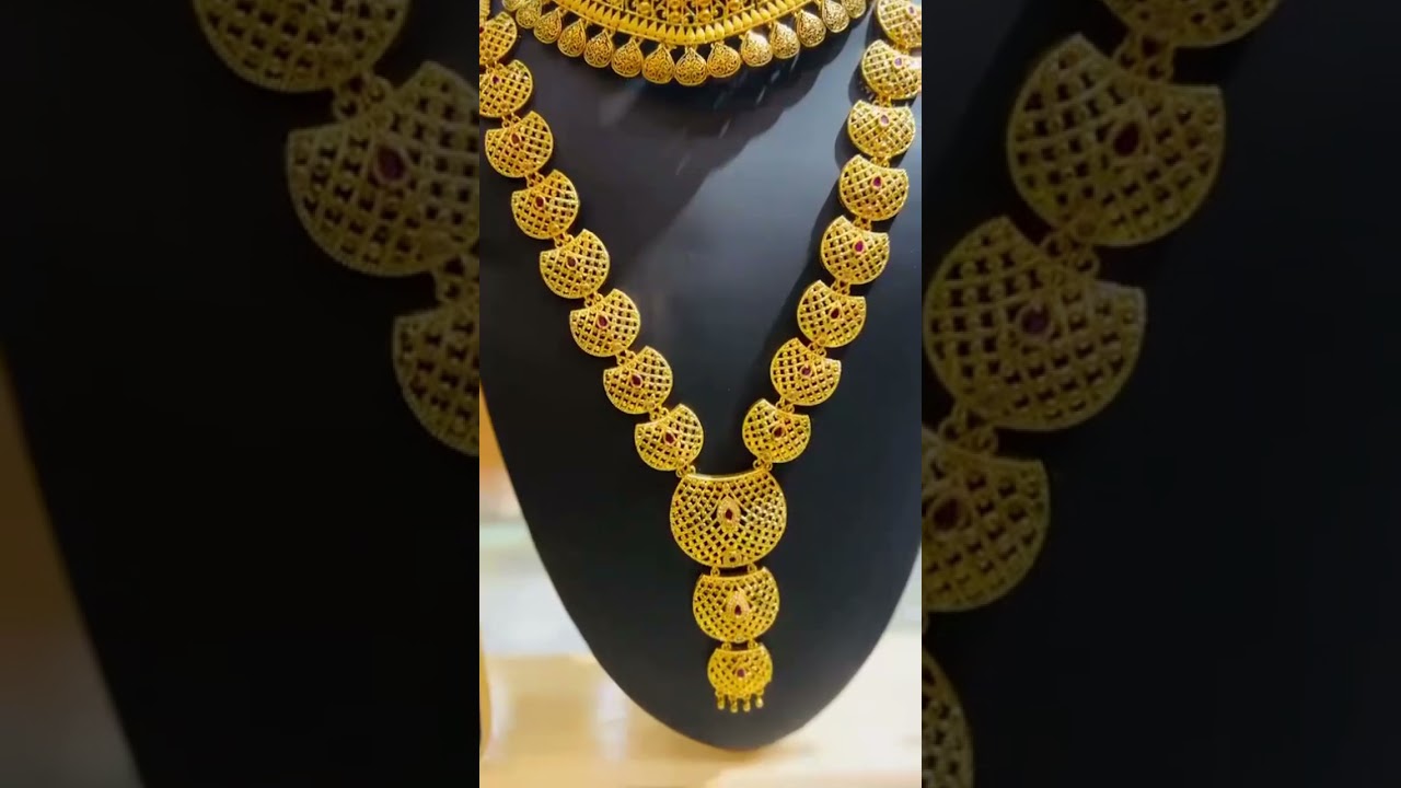 One gram gold plated necklace set