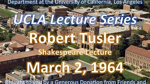 Robert Tusler lecturing at UCLA 3/2/1964
