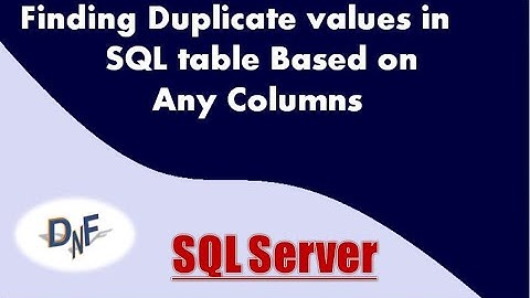 Finding Duplicate values in a SQL Table | #sql ,#sqlserver , #database