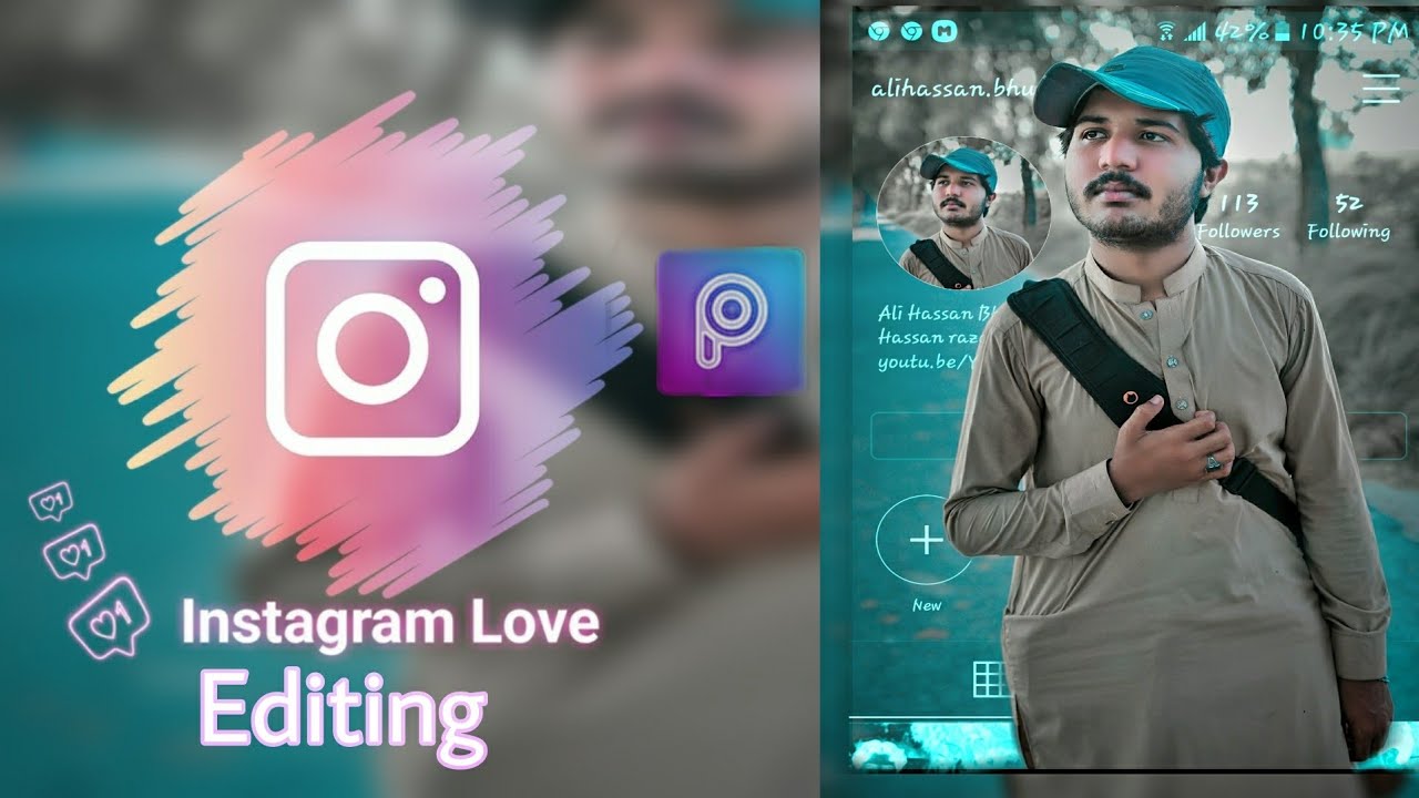 Instagram Profile Photo Editing In PicsArt 2021 Instagram background photo  In Lightroom 2021 - YouTube