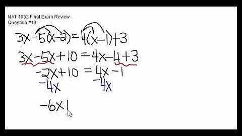 MAT1033 Final Exam Review Q13