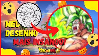 DESENHANDO O BROLY (DRAGON BALL SUPER) como profissional - COLLAB