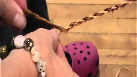 Nancy Today: Cordage of daylily leaves at Cattail workshop 18 ASMR weaving (basket making tutorial)