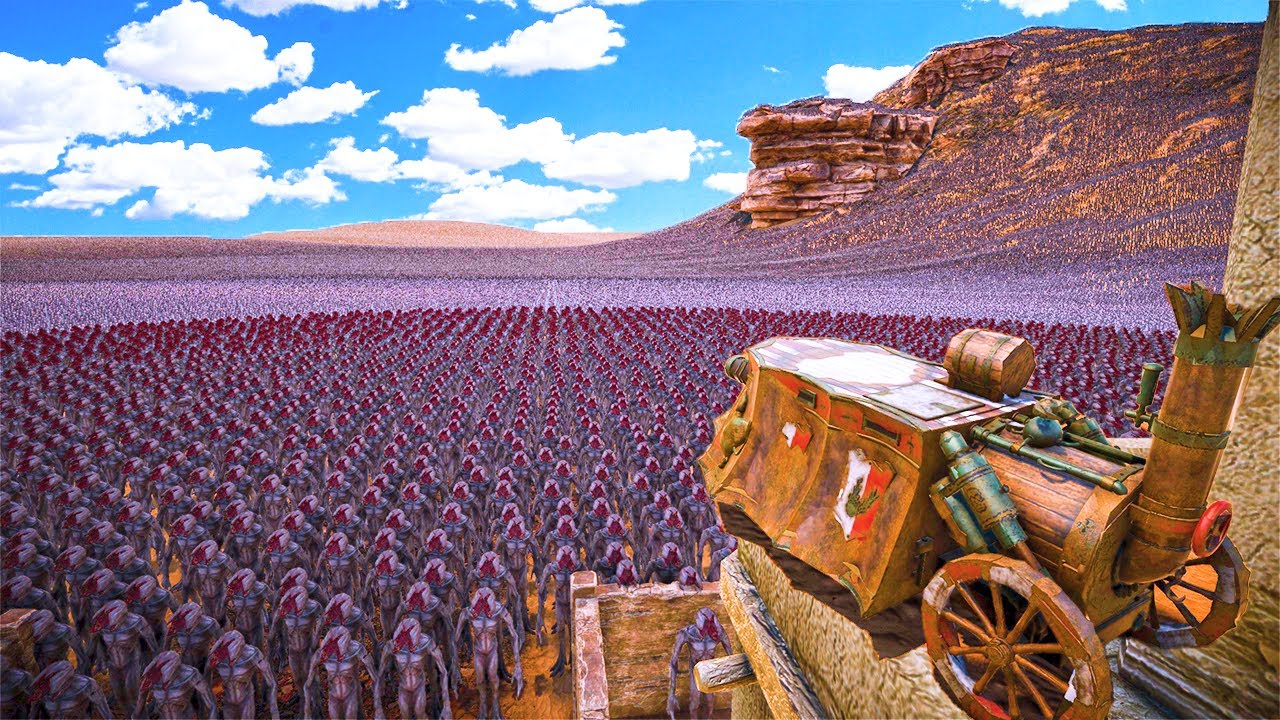 STEAM TANK vs. ZOMBIE SPLASHERS Epic Egypt Clash in Ultimate Epic