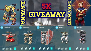 War Robots: #WRwinLindaCano | 5x Ravana & 5x Linda Cano Giveaway + Insane Skirmish Gameplay