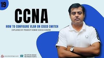 Cisco  CCNA Playlist | How to configure VLAN Step by Step | CCNA Training Video Day 19