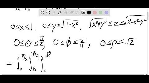 Evaluate the integral by changing to spherical coordinates. ∫_0^1 ∫_0^√(1 …)