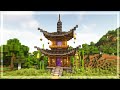 Minecraft how to build a japanese nether portal design  tutorial