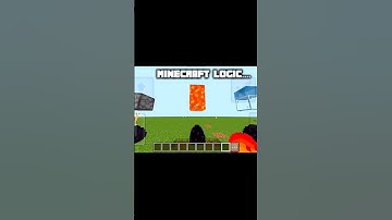 Minecraft logic #minecraft #shorts
