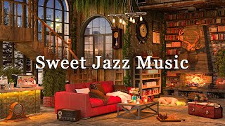 Sweet Jazz Music & Winter Ambience ☕ Cozy Coffee Shop Ambience with Relaxing Jazz Instrumental Music