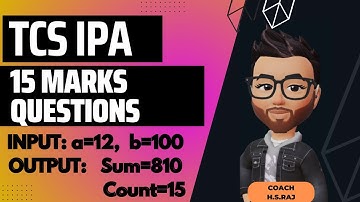 TCS IPA 15 Marks Coding Question | July 9 15 Marks Question | JAVA