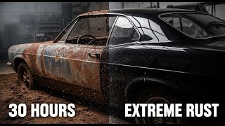 30-HOUR Deep Dive Restoration | Extreme Rust Scraping on a Submerged Classic Car (Cinematic ASMR)