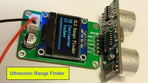 Ultrasonic Range Finder Circuit Using an SRF05 and an ATTiny85
