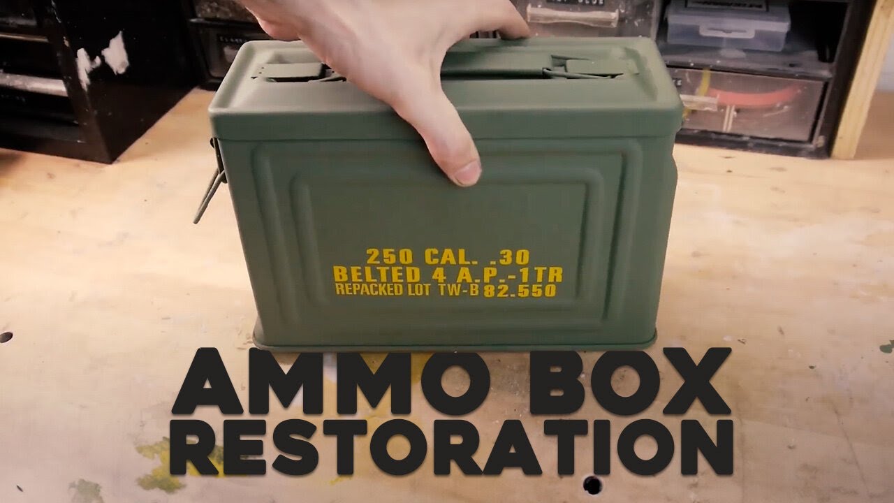 1942 US .30 Cal Carbine M1 Ammo Box Restoration - YouTube