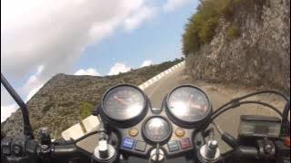 Honda CBX 1000 Sound!!! Nice trip in Spain from Pego to Vall De Ebo