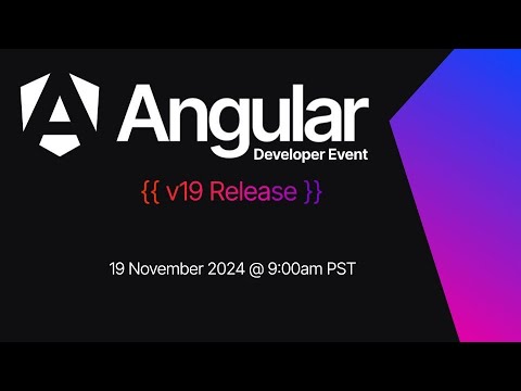 Evento especial - nuevas características de Angular v19 - YouTube
