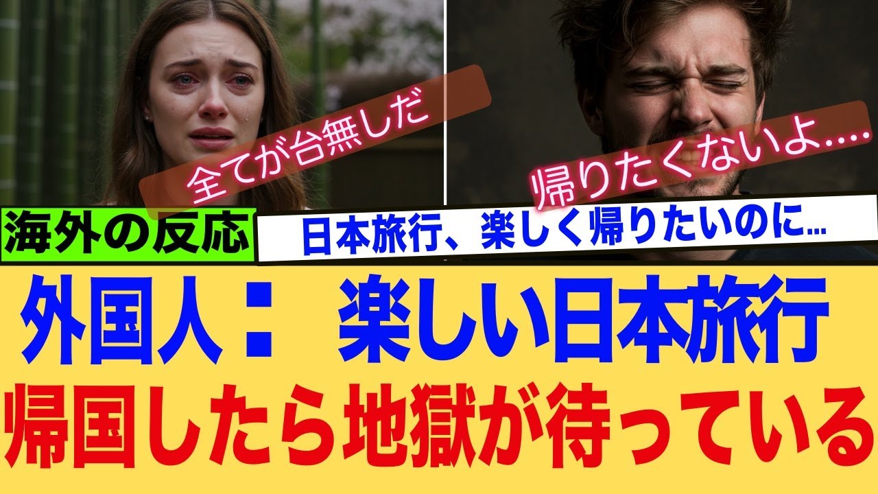 【海外の反応】悩む外国人が語る帰国後の苦悩「日本には行くな…」完璧な国で日本ロス発症