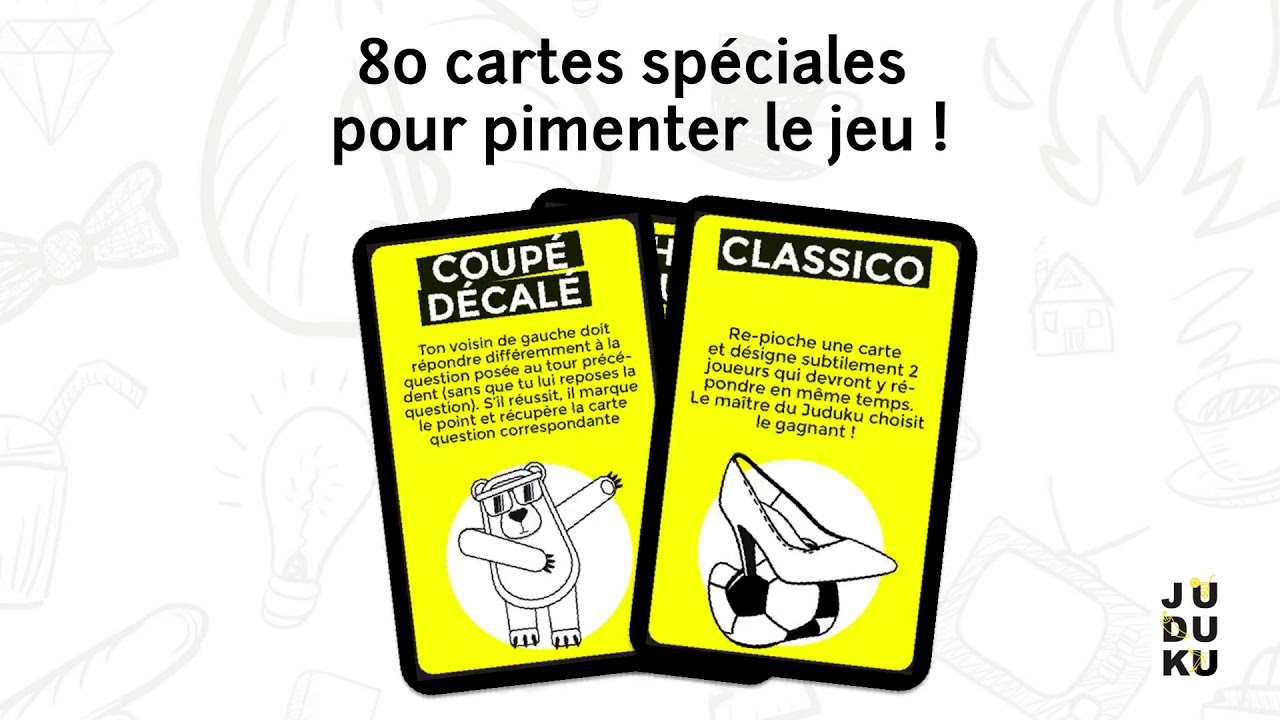 JUDUKU Jeu de société adulte, Jeux