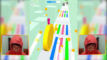 Layers Roll in Colors Run Gameplay iOS,Android Walkthrough Mobile Game Max LVL KLZOIUAS