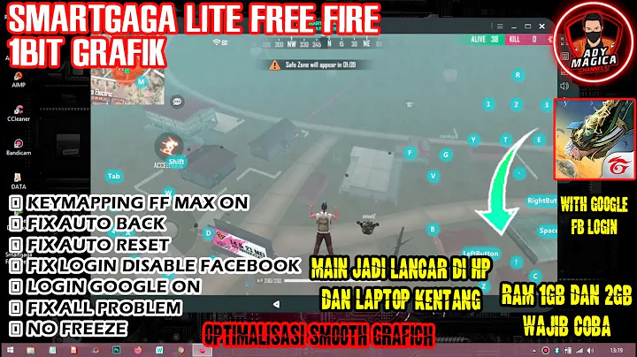 Smartgaga Lite 4.4 Update Free fire OBB 1bit grafik | Heroes Arise | for ram 2GB and High end laptop