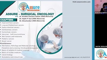 NEET SS MCh @ ASSURE - Intro - Dr Karthikeyan, Surgical team coordinator