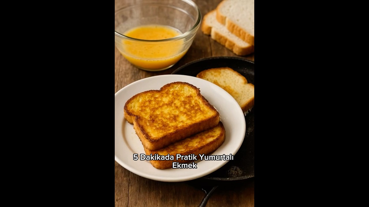 5 dakikada yumurtalı ekmek #pratiktarifler #pratikyemektarifleri #pratikyemektarifi
