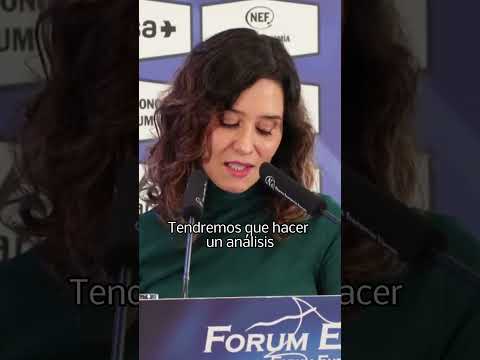 Isabel Díaz Ayuso, presidenta de la Comunidad de Madrid, sobre la mascletá en Madrid Río