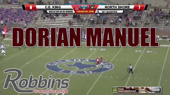 2018 Week 6 Robbins Player of the Week.. Dorian Ma...